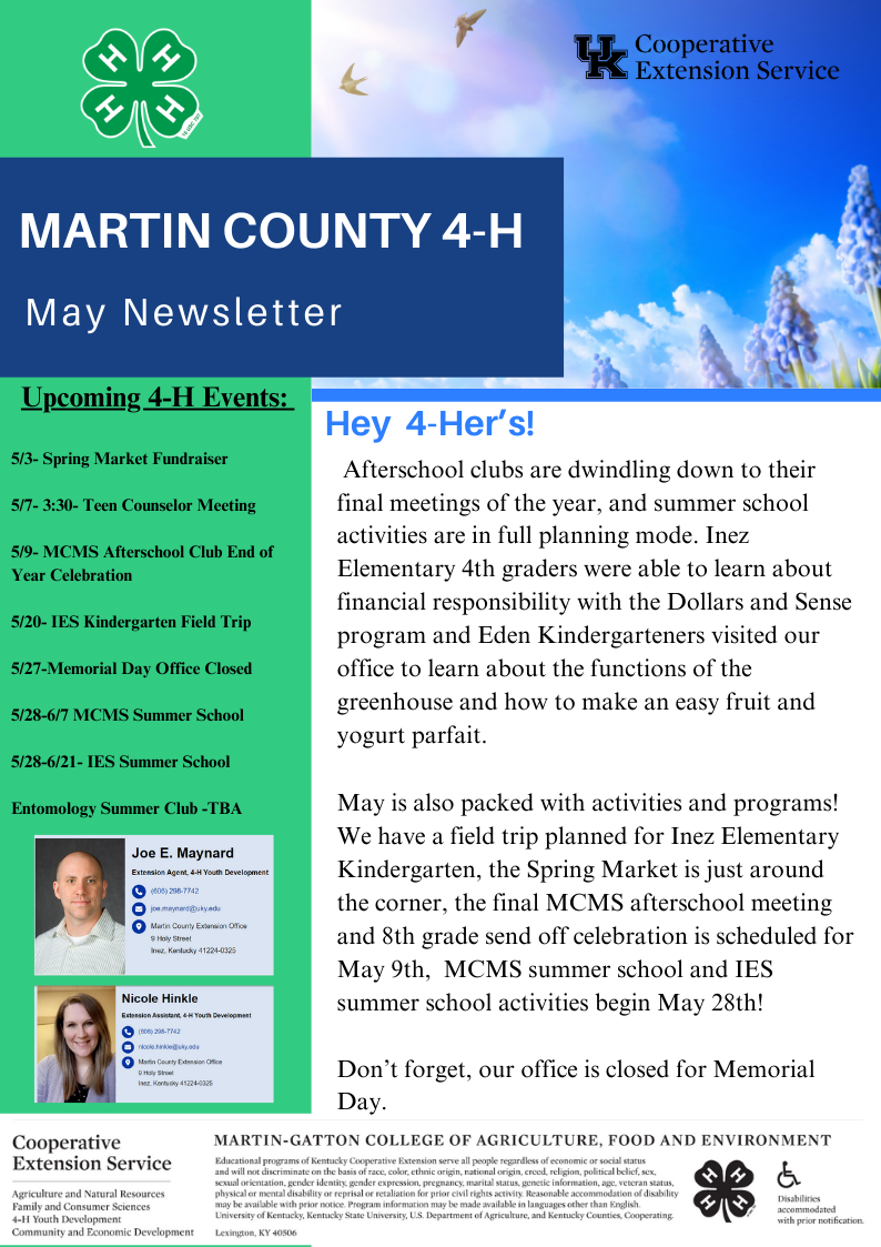 Newsletter first page 